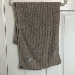 Barefoot Dreams Grey Ribbed Scarf